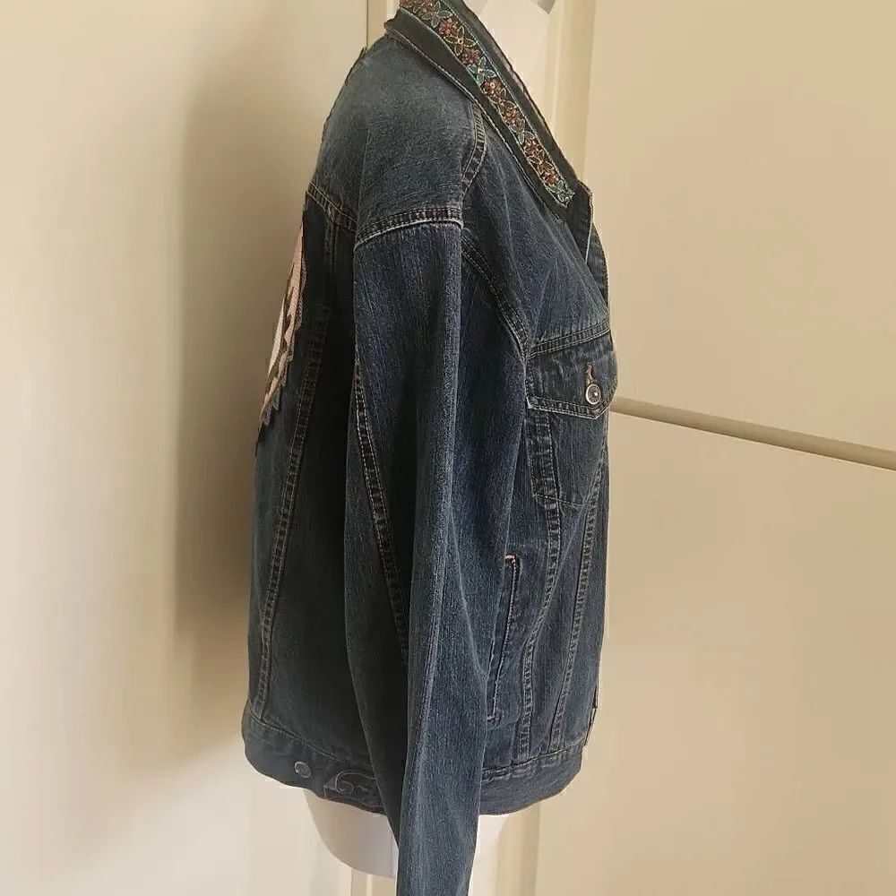 High Sierra Custom Upcycled Denim Jacket, - Picture 8 of 11